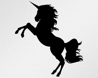 Unicorn Svg, Dxf, Eps, Ai, Cdr Vector Files for Silhouette, Cricut, Cutting Plotter, Png file