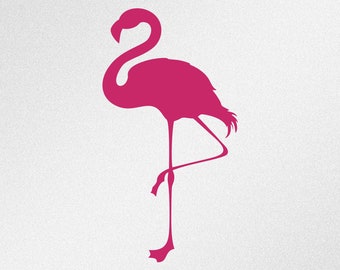 Flamingo Silhouette Svg, Dxf, Eps, Ai, Cdr Arquivos vetoriais para Silhouette, Cricut, Plotter de corte, arquivo Png