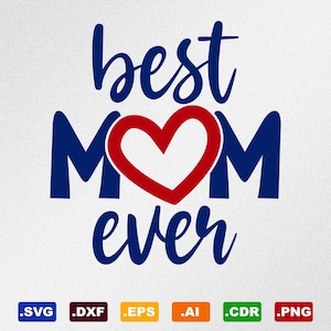 Melhores arquivos vetoriais Svg, Dxf, Eps, Ai, Cdr da mamãe para silhueta, Cricut, plotter de corte, arquivo Png