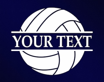 Volleyball Split Monogram Svg, Dxf, Eps, Ai, Cdr Vector Files for Silhouette, Cricut, Cutting Plotter, Png File