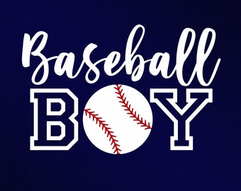 Baseball Boy SVG: Cricut & Silhouette Vector Files (Digital Download)