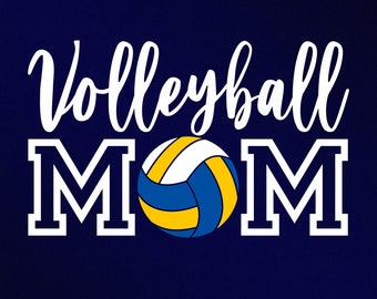 Volley-ball maman SVG : fichiers vectoriels pour Cricut, Silhouette (téléchargement numérique)
