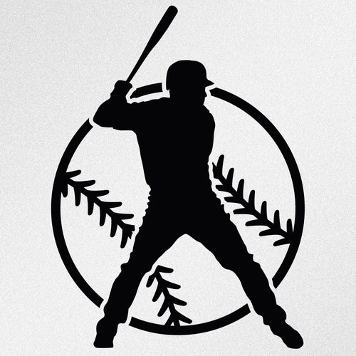 Baseball Player Ball Stitches Svg Dxf Eps Vector Files for - Etsy