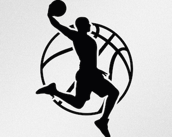 Contour de balle de joueur de basket-ball, Svg, Dxf, fichiers