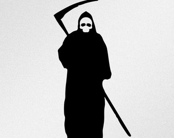 Halloween Grim Reaper Svg, Dxf, Eps Vector Files for Cricut, Silhouette, Cutting Plotter, Png File
