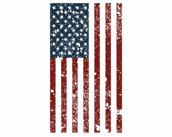 Amerikansk flagga med nödtryck, 4 juli PNG, digital nedladdning, sublimeringsdesign