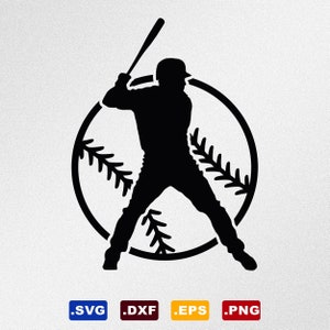 Baseball Player Ball Stitches, Svg, Dxf, Eps Vector Files for Silhouette, Cricut, Cutting Plotter, Png file