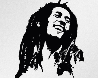 Buy Bob Marley Portrait Svg Dxf Eps Ai Cdr Vector Files For Online In India  - Etsy