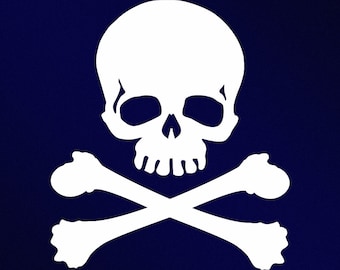 Skull Crossbones Svg, Dxf, Eps, Ai, Cdr Vector-bestanden voor silhouet, Cricut, snijplotter