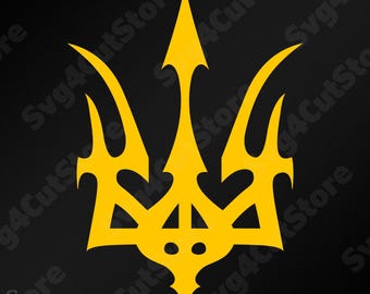 Tridente tribal ucraniano, Тризуб, escudo de armas de Ucrania, pegatina de vinilo