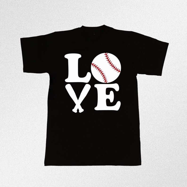 Love Baseball Svg Dxf Eps Ai Cdr Vector Files for | Etsy
