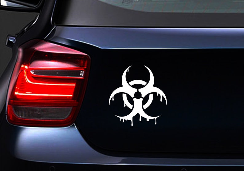 Biohazard Blood Symbol Vinyl Decal Sticker | Etsy