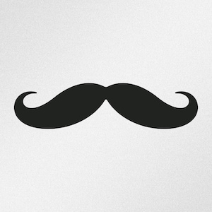 Mustasch, Mäns hälsa, Movember, Vinyldekalklistermärke