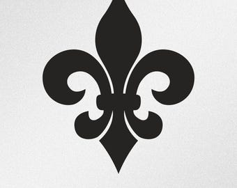 Flor de lis, lirio, archivos vectoriales SVG, DXF y EPS para Cricut, Silhouette, plotter de corte, archivo PNG para sublimación