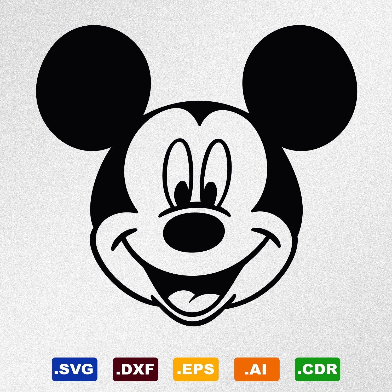 Mickey Mouse SVG Silhouette Vector Files FreePatternsArea