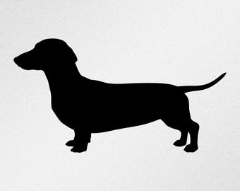 Dachshund, Dog Silhouette, Vinyl Decal Sticker