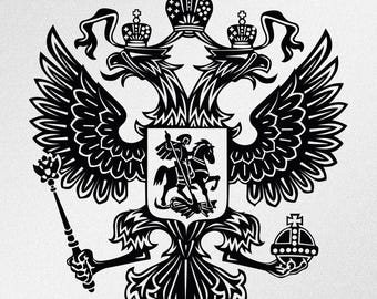 Russian Eagle Coat Of Arms Of Russia Vinyl Decal Sticker