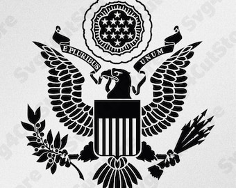 Calcomanía de vinilo del Águila Americana, Gran Sello de los Estados Unidos