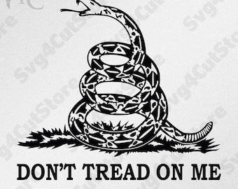 No me pises. Bandera de Gadsden. Pegatina de vinilo con serpiente de cascabel.
