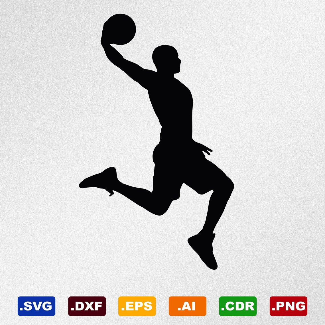 Basketball Player Svg Dxf Eps Ai Cdr Vector Files for Etsy