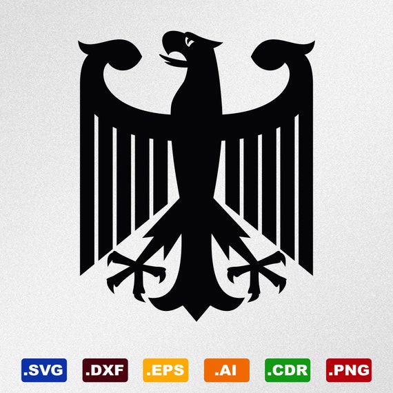 Escudo de armas del águila alemana Svg Dxf Eps Ai Cdr - Etsy México