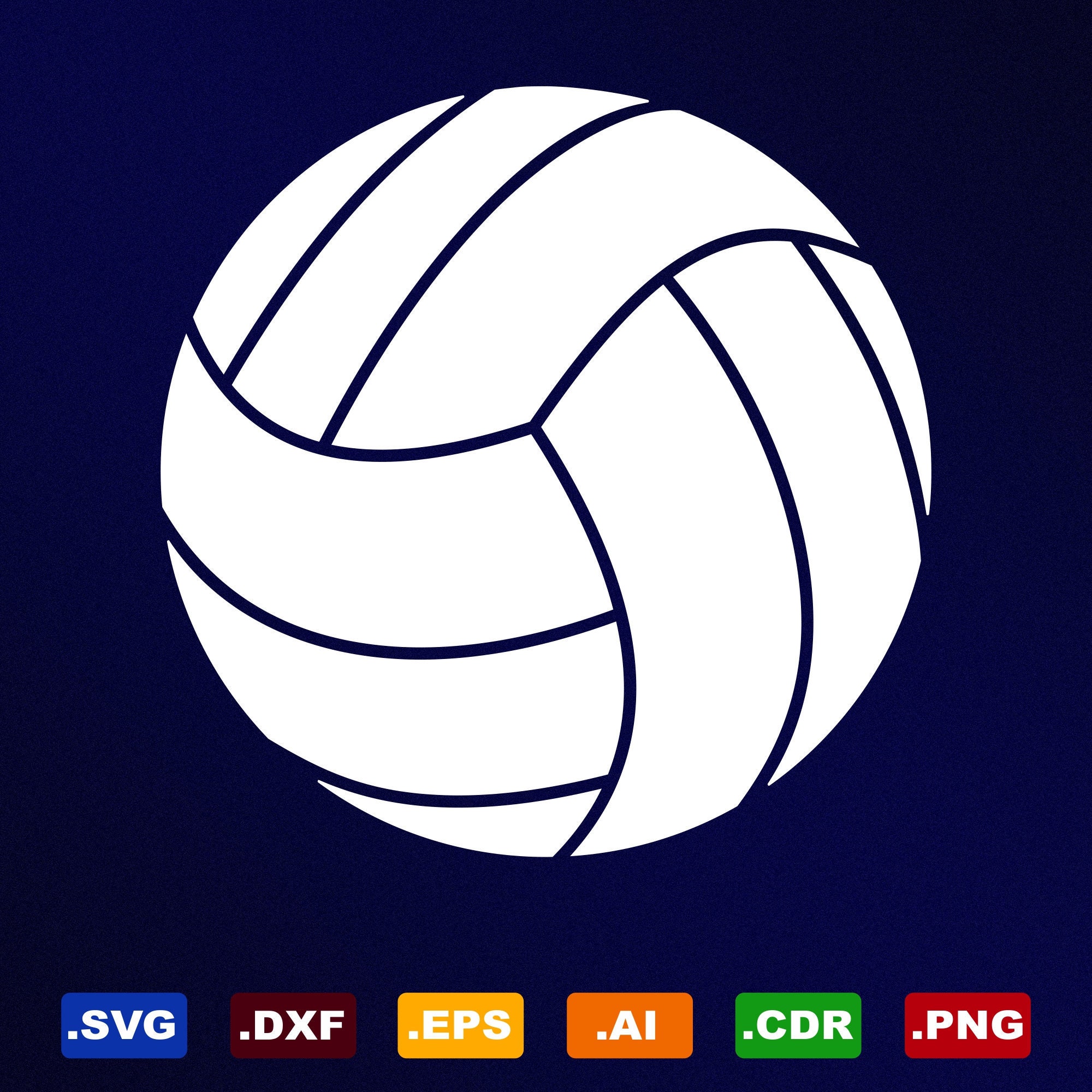 Volleyball Silhouette SVG