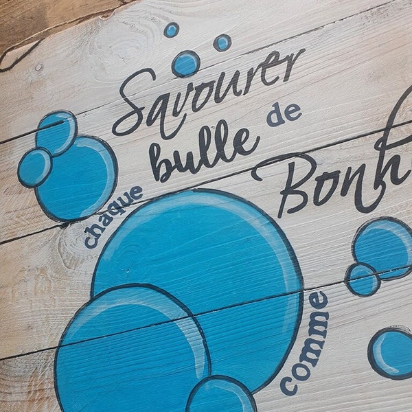 Tableau citation – Bulle de bonheur / Tableau déco