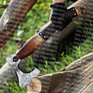Bearded Camping Axe for wood cutting