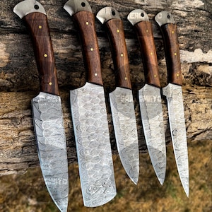 Damascus Steel Kitchen Chef set Gift for HER