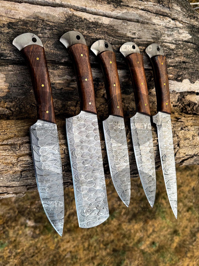 Damascus Steel Kitchen Chef set Gift for HER