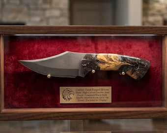 Kundenspezifisches handgemachtes Damaszener Stahl Jagdmesser mit Lederscheide, personalisierte Messer für Männer