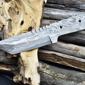 Handgeschmiedete Damaststahl Tantomesser Rohling Klinge, Kive Rohling, Custom Messer, Damastmesser,