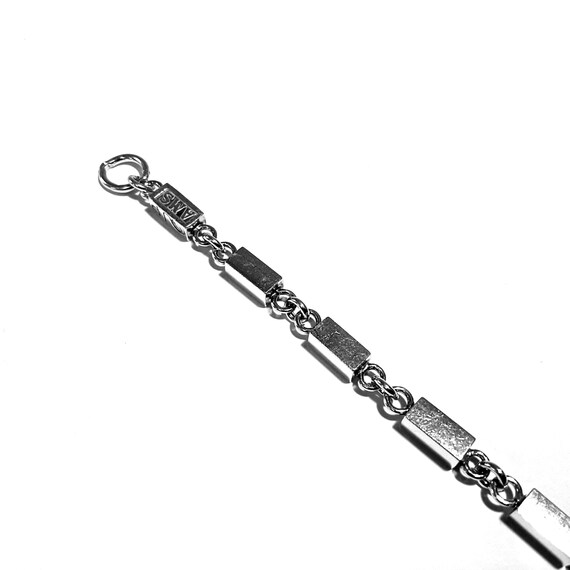 Vintage Arvo Saarela Solid Silver Rectangular Bea… - image 2