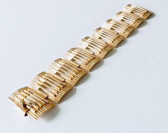 Vintage Original Bent Knudsen Heavy 14K Gold Bracelet Circa 1960s Denmark
