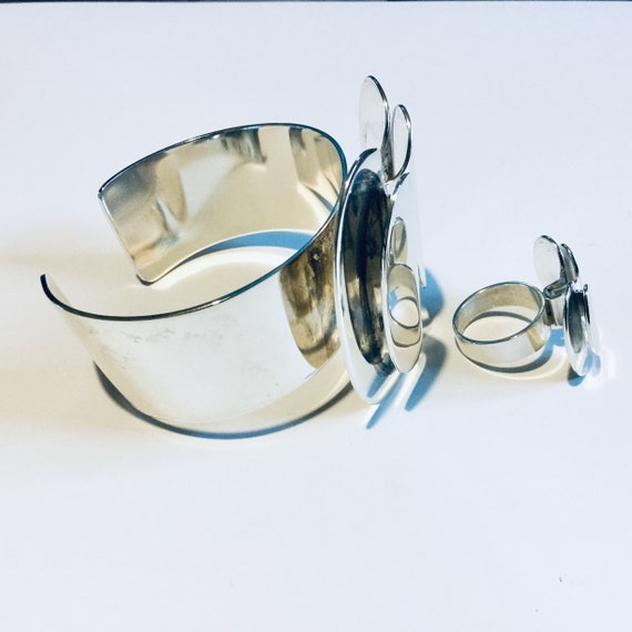 Super Rare N.E. FROM Solid Sterling Silver Bracel… - image 5