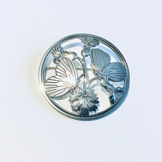 Georg Jensen Iconic “MOONLIGHT BLOSSOM” Large Sterling Silver 