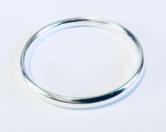 Vintage Original Designed And Crafted By Hans Hansen Solid Sterling Silver Bracelet 1960’s Denmark
