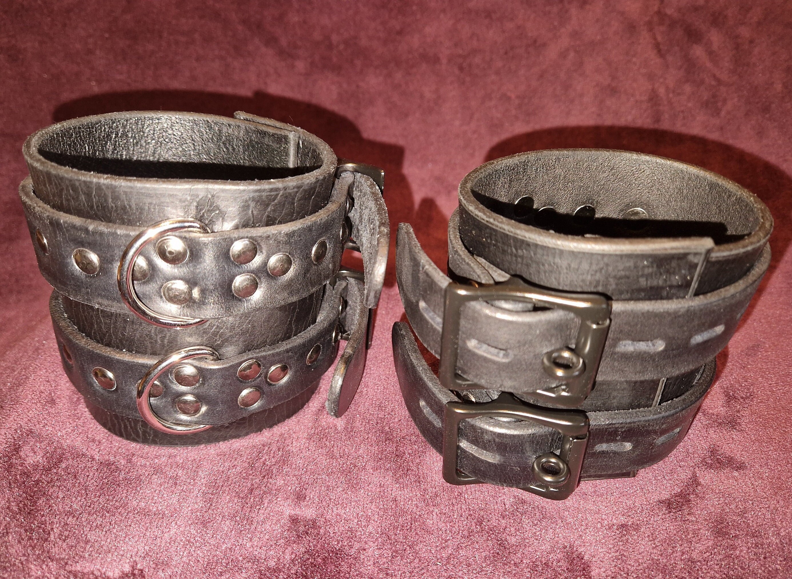 Collare Per Mucche In Pelle Di Bufalo Doppia Con Fibbia In Metallo - Foto 13