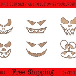 Halloween Accessories Unfinished Wood Cutouts Shapes Large & Small Sizes