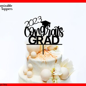 Felicidades Nombre Cake Topper, Nombre de graduación personalizado Cake Topper, Graduation Cake Topper, Nombre de graduación personalizado Cake Topper, 2023 Topper