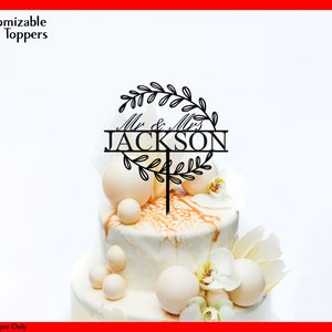 Cake Topper Boho Wedding Cake Topper - Gold, Silber, Roségold oder Naturholz - Geburtstag Torten topper - Jubiläum oder Taufe - Hochzeit