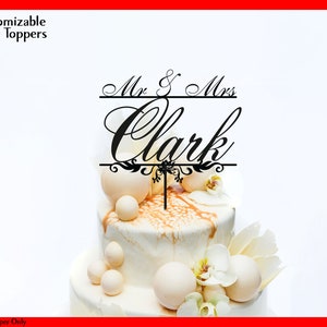 Mr and Mrs. Cake Topper Personalisiert - Tortenaufsatz Für Hochzeit, Hochzeitsdeko, Hochzeitsdeko, Jahrestag Taufe Baby Shower Datum Topper