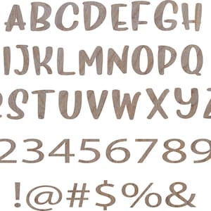 Single Wooden Letter Fonts - Unfinished Birch Plywood 2-30 inches - Deliciously Sans - Decorative Craft Monogram, Home Decor, DIY Crafting