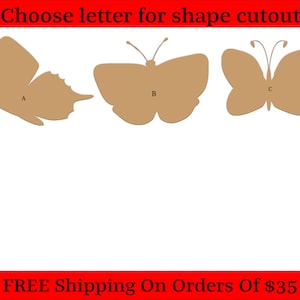 Butterflies, Monarch, Bugs, Flying Butterflies Themed Wood Cutout Shapes And Silhouettes - Large, Medium, or Small Sizes