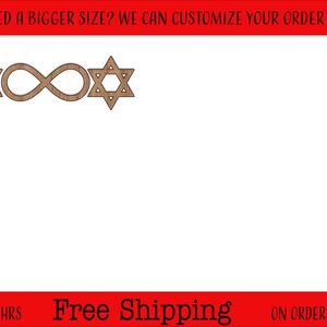 Star Of David Unfinished Wood Cutouts Shapes Large & Small Sizes