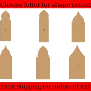 Mosque, Cathedral, Shrine, Chape, Synagogue, Temple, Holy Place Wood Cutout Shapes And Silhouettes - Large, Medium, or Small Sizes
