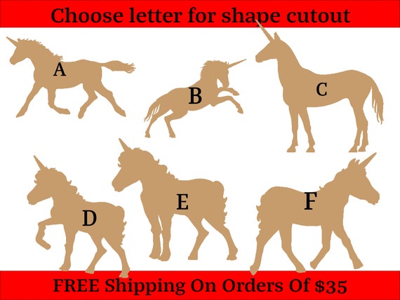 Horse - Laser Cut Out Unfinished Wood Craft Shape HRS7 Horse - Laser Cut Out Unfinished Wood Craft Shape HRS7