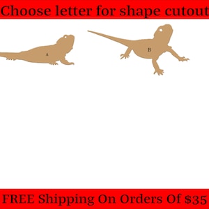 Lizards Gecko Chameleon Reptile Newt Themed Wood Cutout Shapes And Silhouettes - Large, Medium, or Small Sizes