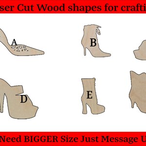 High Heel Shoe Toe Pump Wedge Platform Wood Shape Cutout Silhouettes - Grandes petites tailles moyennes