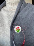 Handmade Polymer Clay  Brooch –  Mărțișoare – Unique  Brooch, Romanian 1 March Gift product logo
